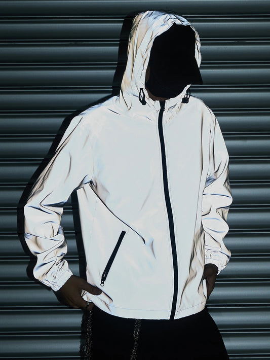 Night Reflective Jacket for Daily Wear, Night Runs & Rides